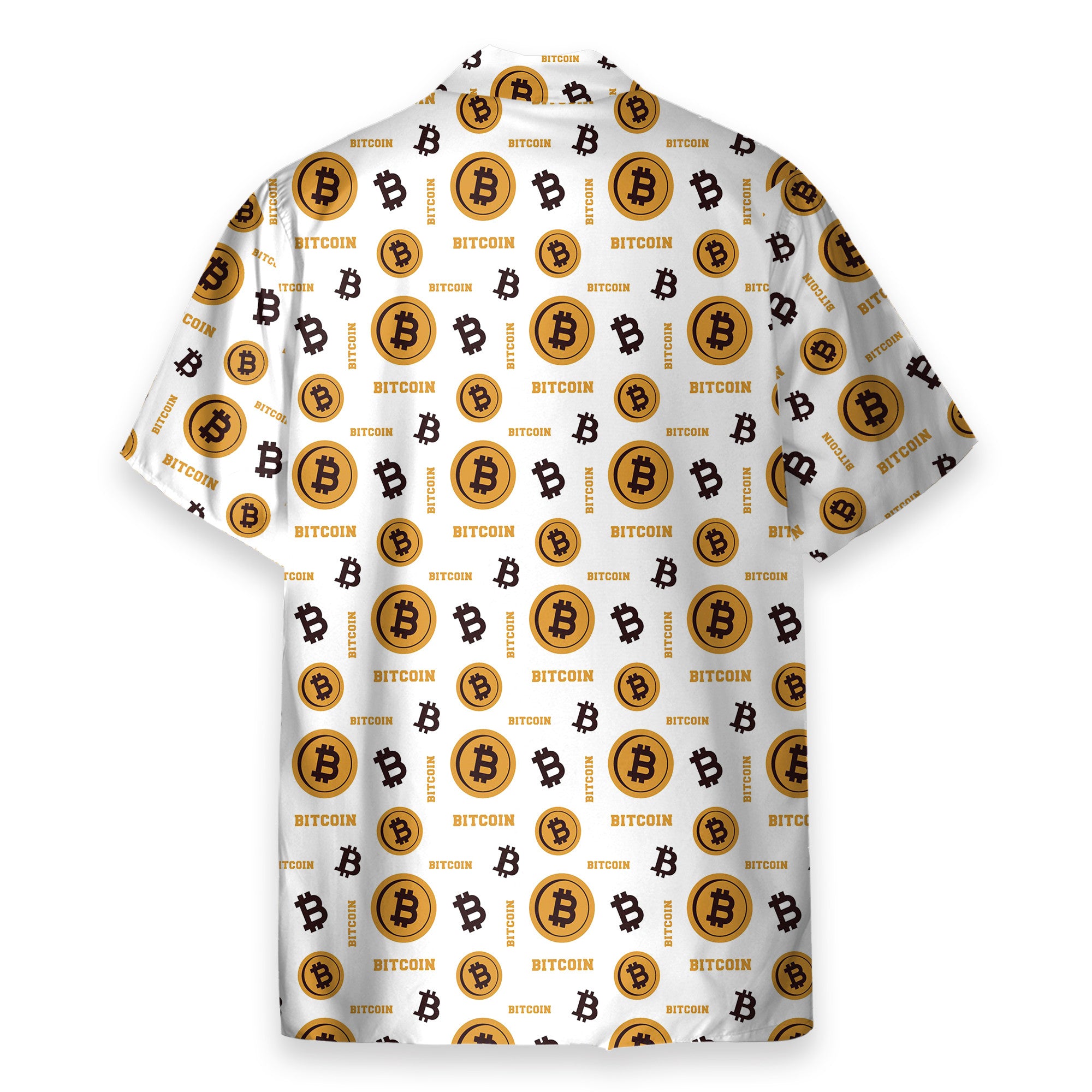 bitcoin seamless pattern in white background hawaiian shirt 6988 eht5h