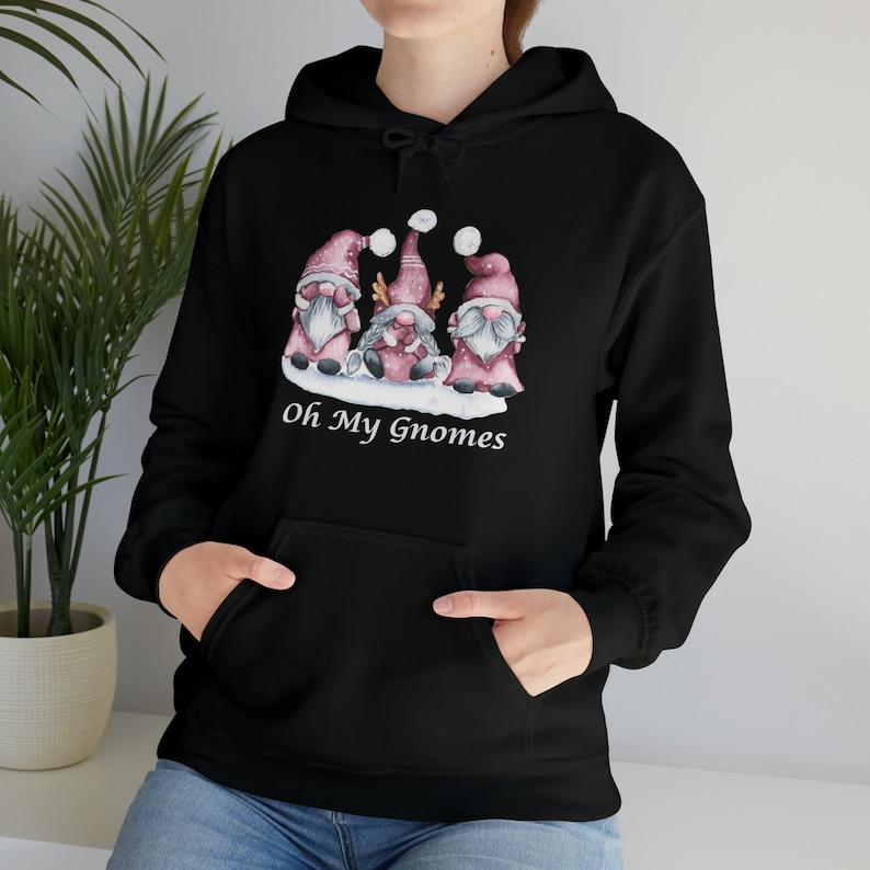 black christmas gnome hoodie hoodie heavy blended hoodie christmas hoodie gnome hoodie christmas gnomes oh my gnomes 1158 9ya0i