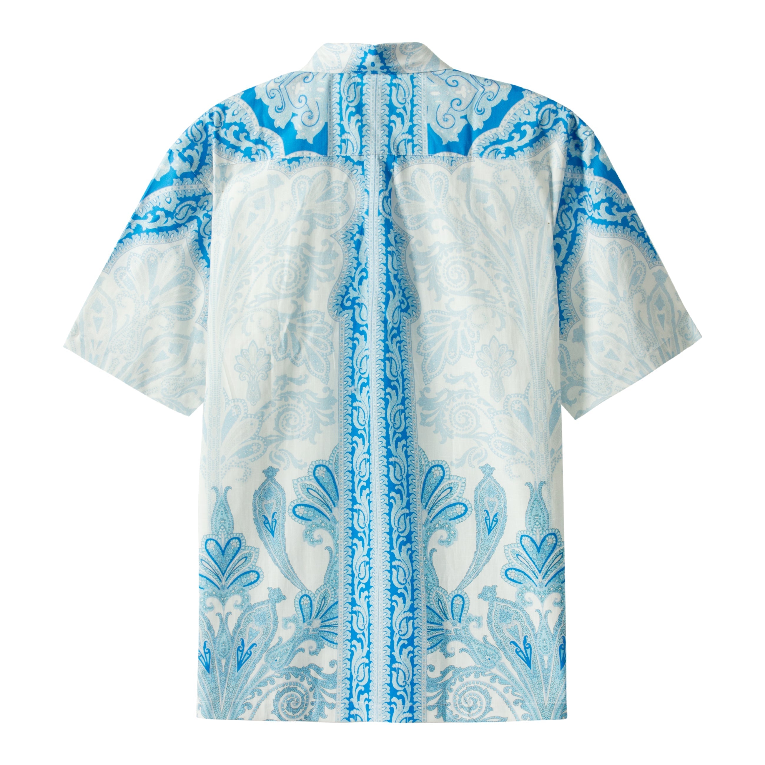 blue paisley pattern short sleeve hawaiian shirt 5924 nmc6f