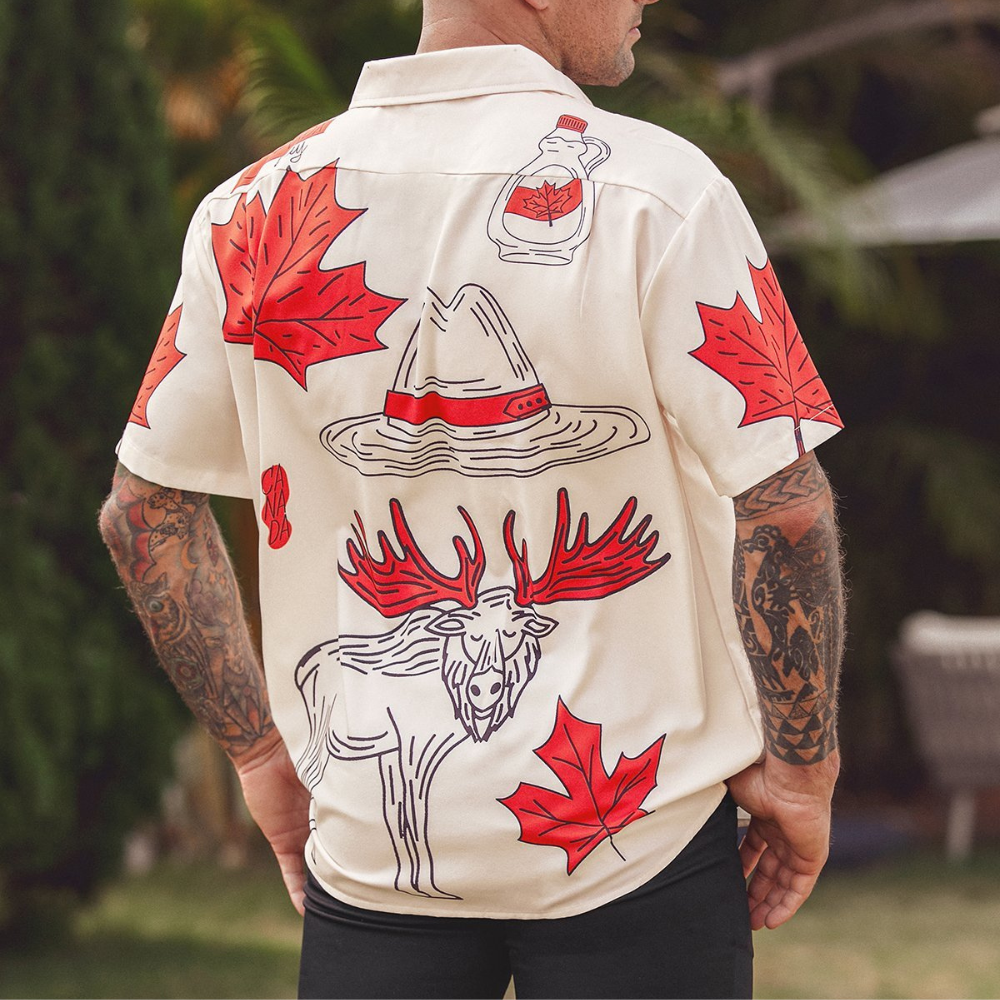 canada day maple leaves hawaiian shirt 6525 rskkz