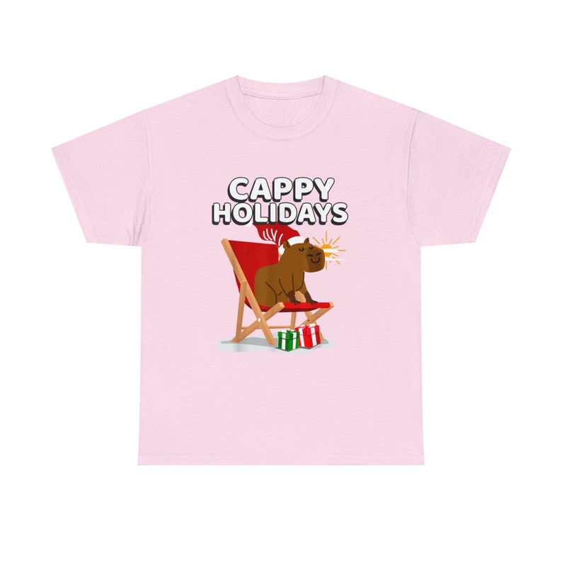 cappy holidays christmas capybara funny capybara christmascappy holidays t shirt cute capypara christmas shirt 6385 kapbm