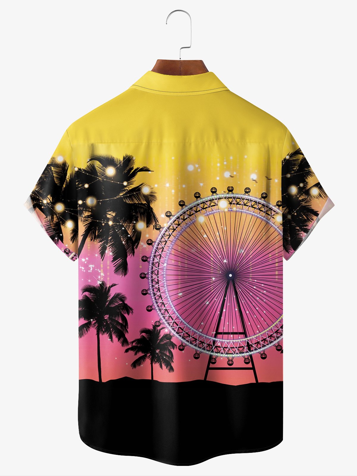 coconut tree ferris wheel hawaiian shirt 9664 cz2k0