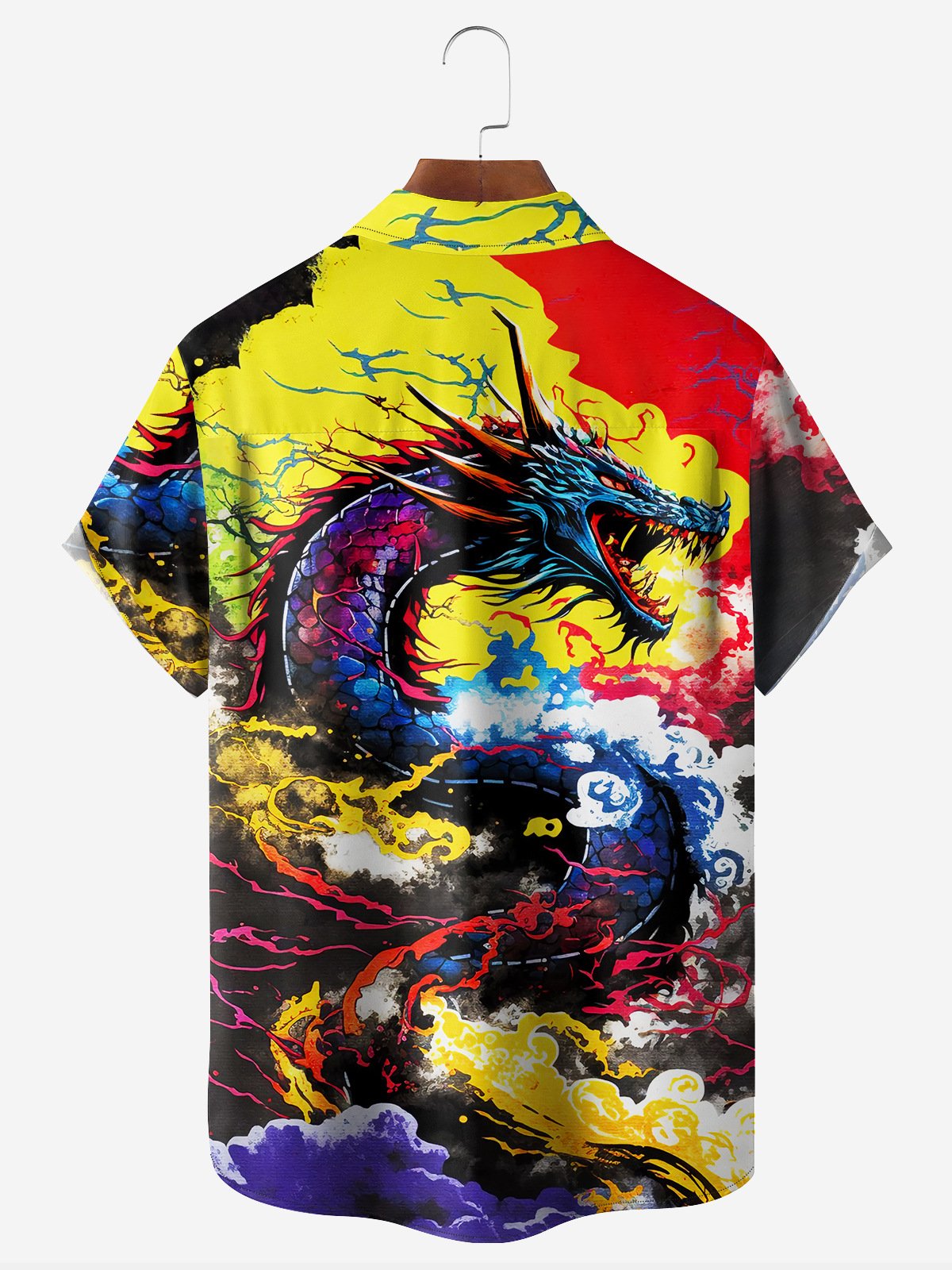 colorful dragon art short sleeve hawaiian shirt 7182 f2jl6