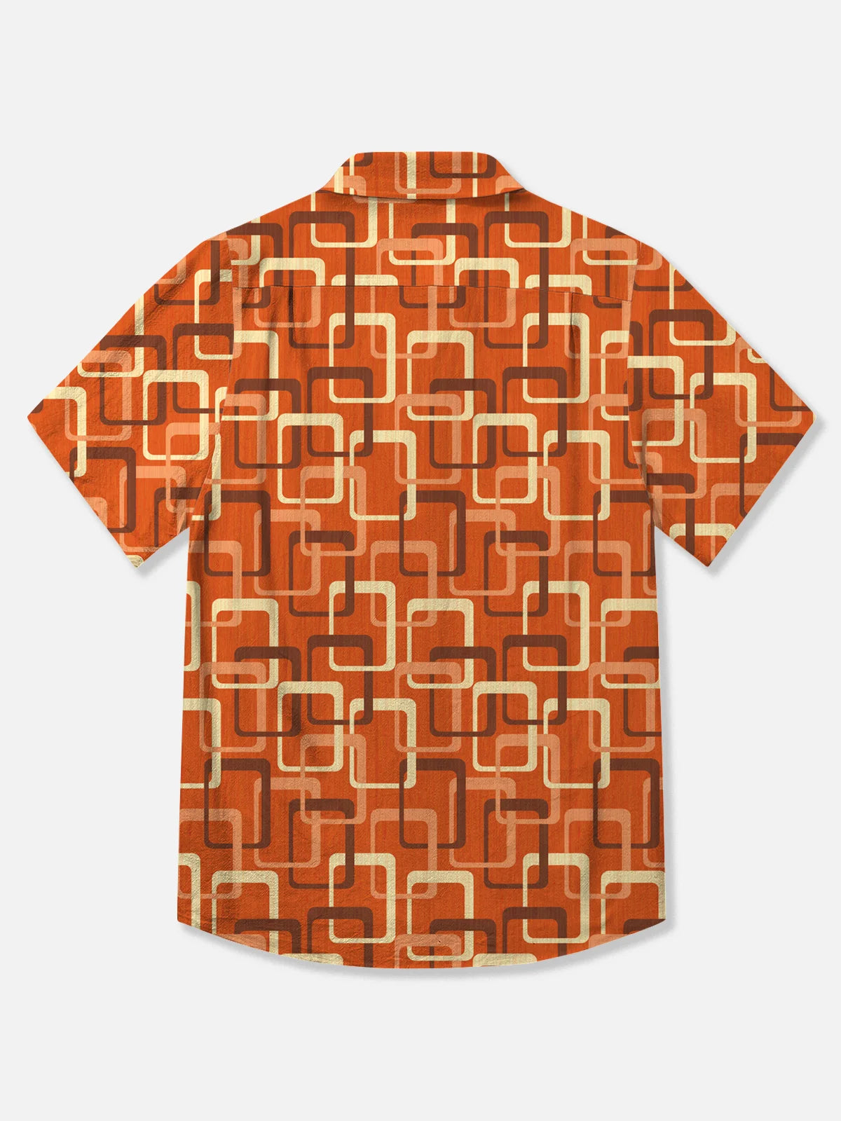 cotton medieval geometric orange hawaiian shirt 6460 kzwld