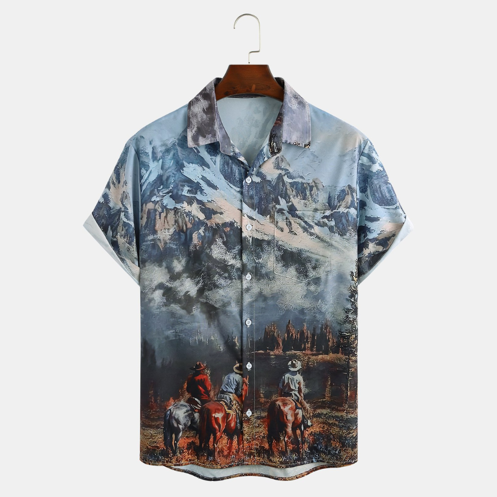 cowboy and high mountain hawaiian shirt 8795 peg19