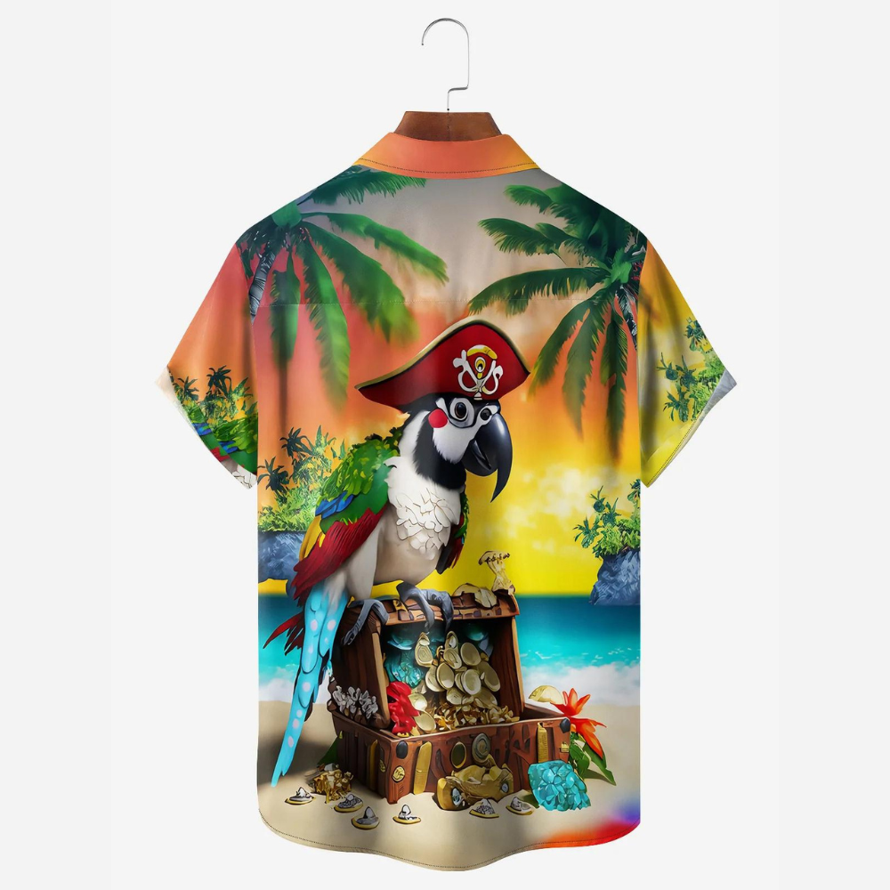 funny parrot captain in island hawaiian shirt 1268 zd7kb