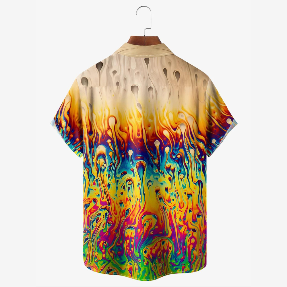 gradient oil colors hawaiian shirt 7942 ssrts