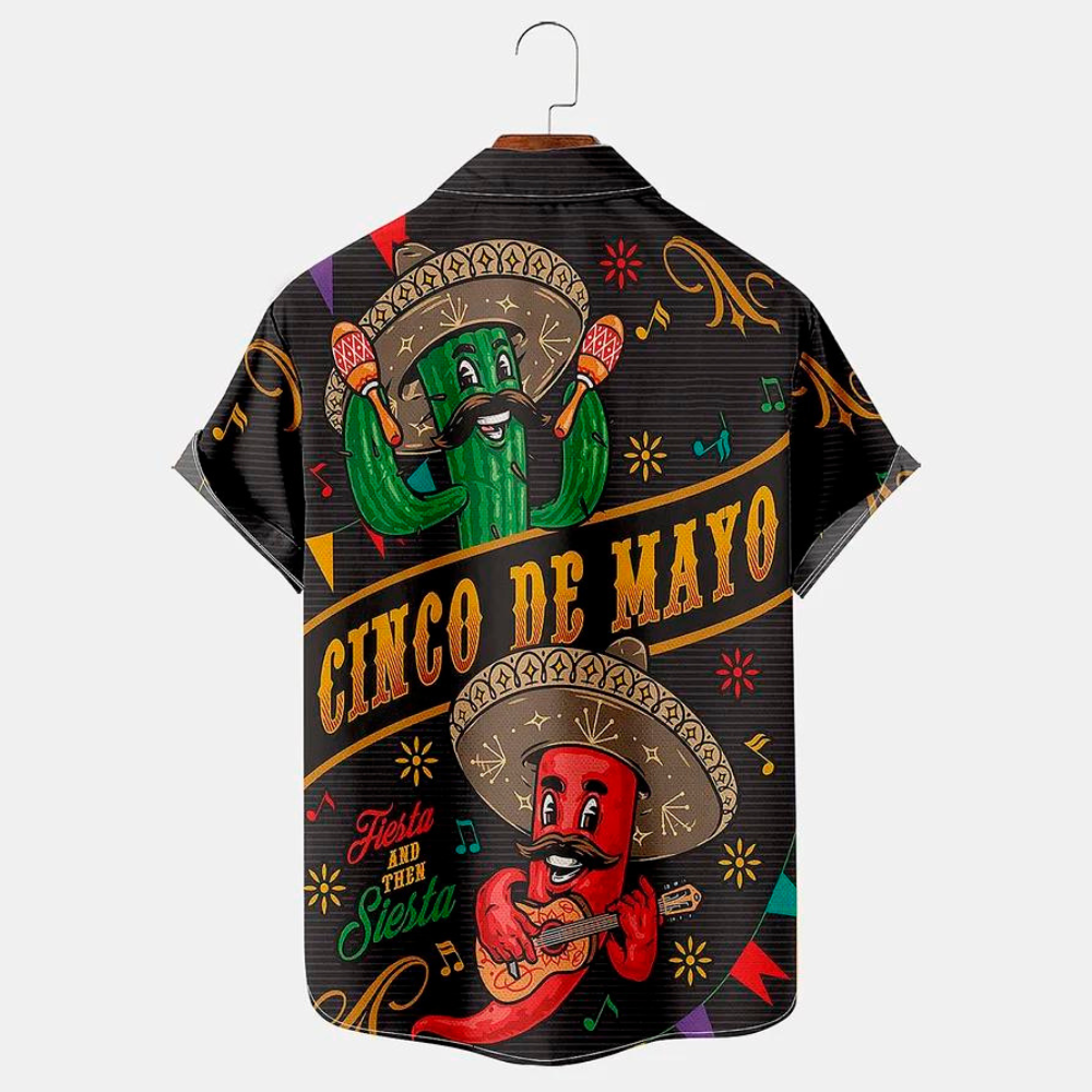 happy cinco de mayo cactus pepper straw hat hawaiian shirt 2422 gcwkd