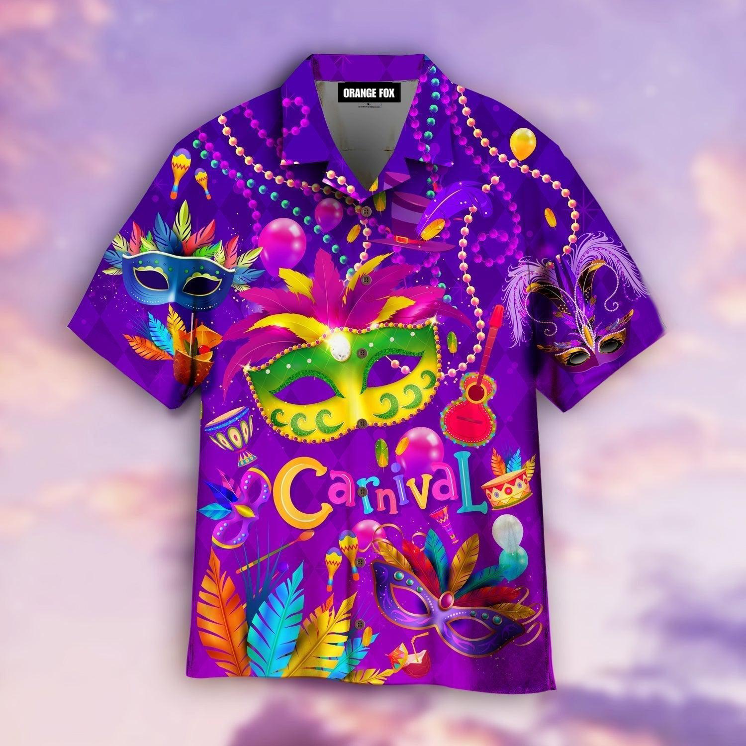 happy mardi gras carnival purple hawaiian shirt 2385 abvyz