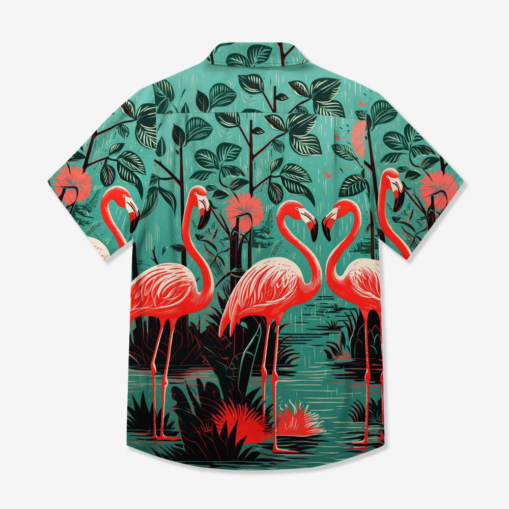 holiday couple of flamingo hawaiian shirt 2772 qnge7