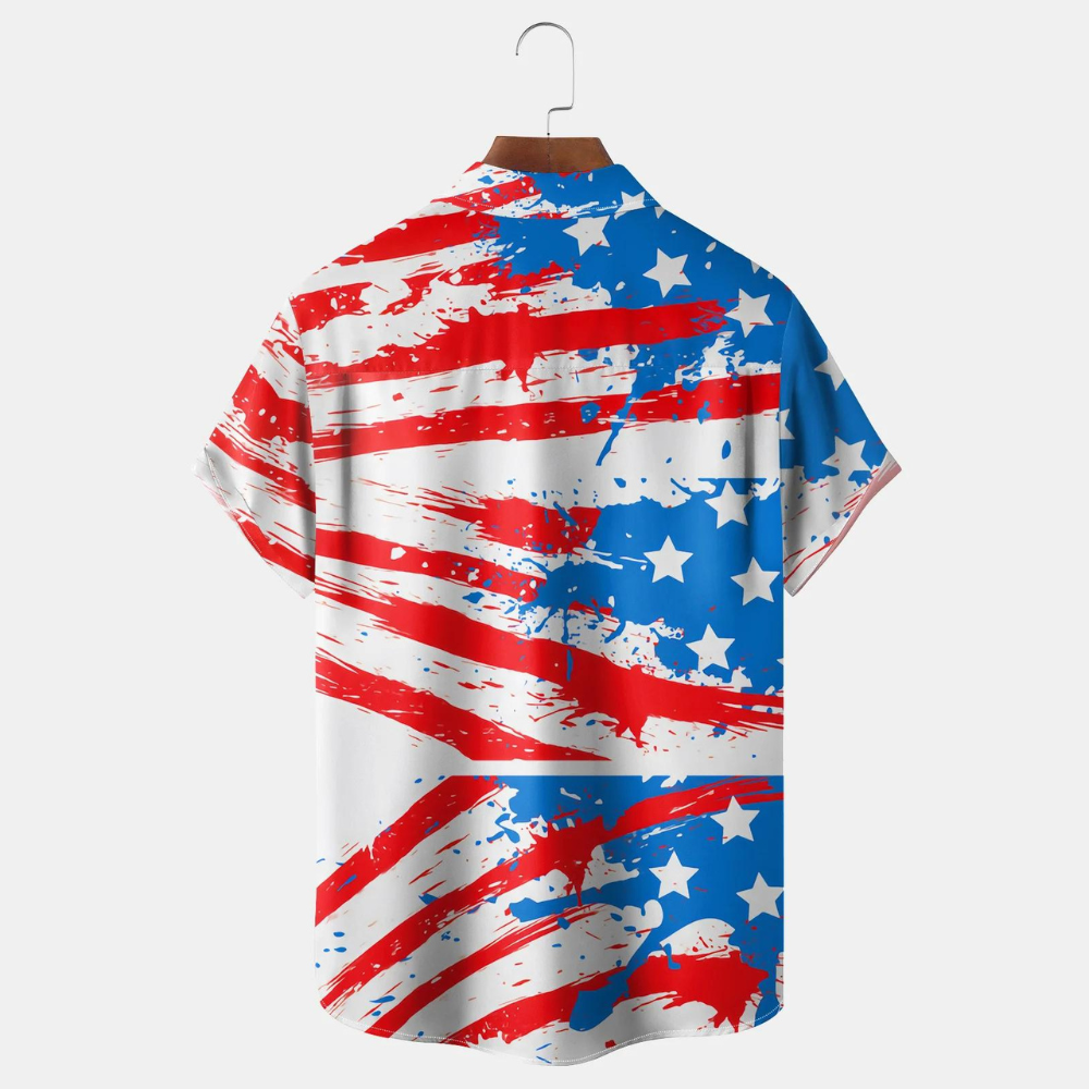 independence day flag t rex dinosaur hawaiian shirt 7987 kllc6