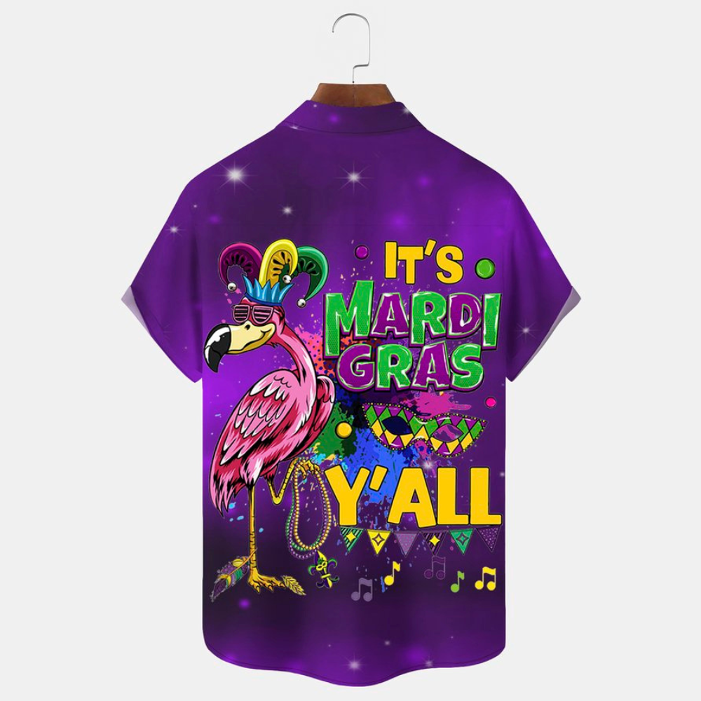 its mardi gras yall flamingo gift for family friends hawaiian shirt 8171 jikh8