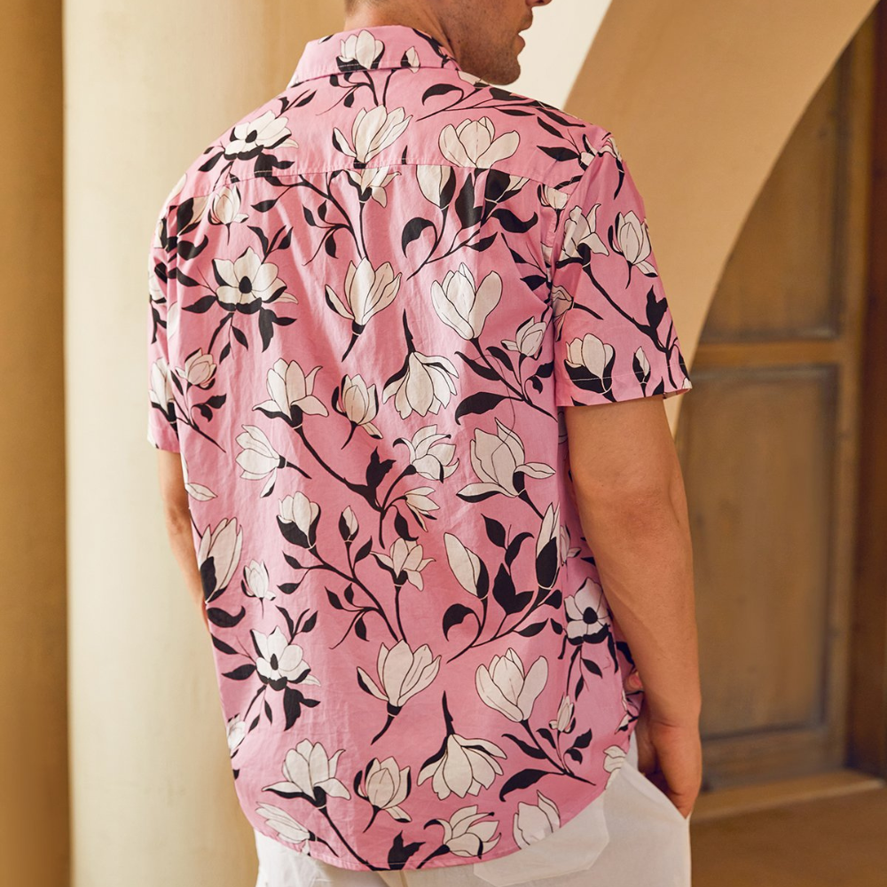 jasminum floral pattern hawaiian shirt 1251 2cccb