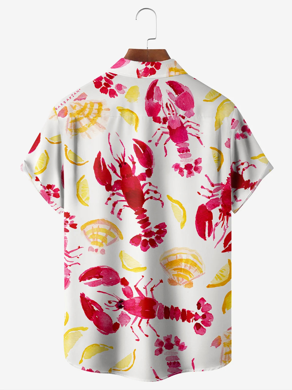 lobster art short sleeve hawaiian shirt 9643 nibe7