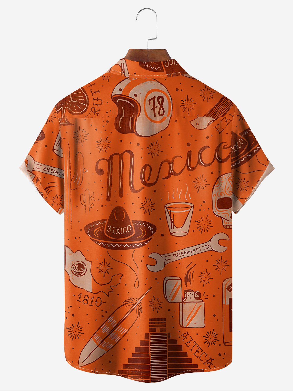 mexican culture orange zippo hawaiian shirt 1792 igjv8