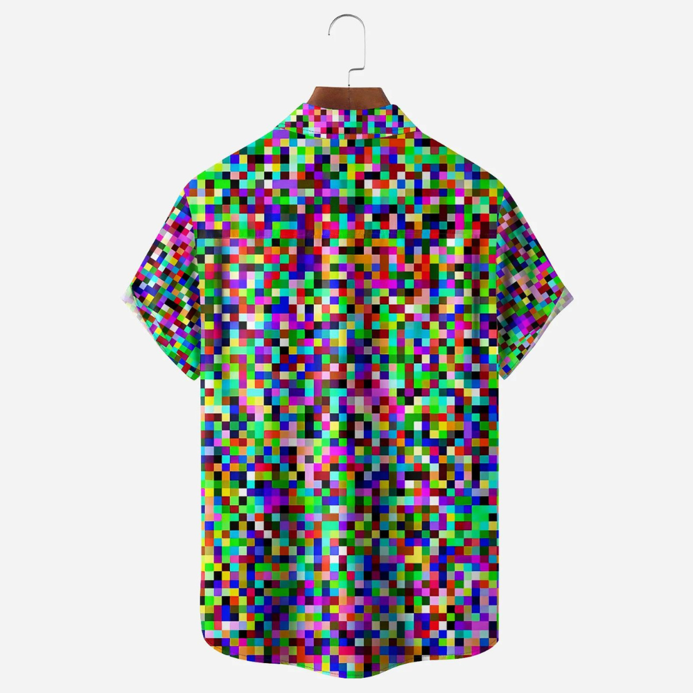 mosaic colorful squares hawaiian shirt 6308 qelub