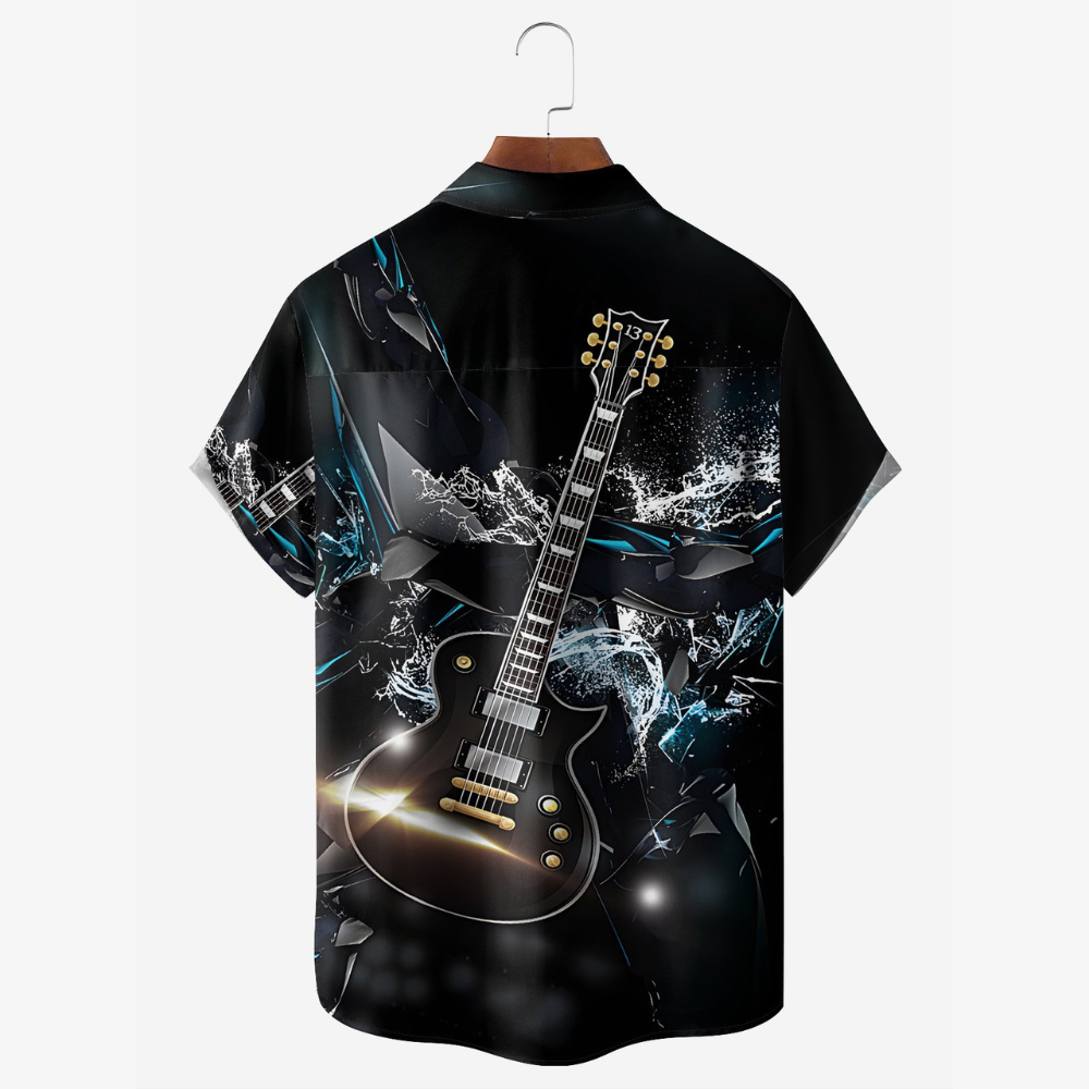 music guitar rock style hawaiian shirt 2845 gtmzs