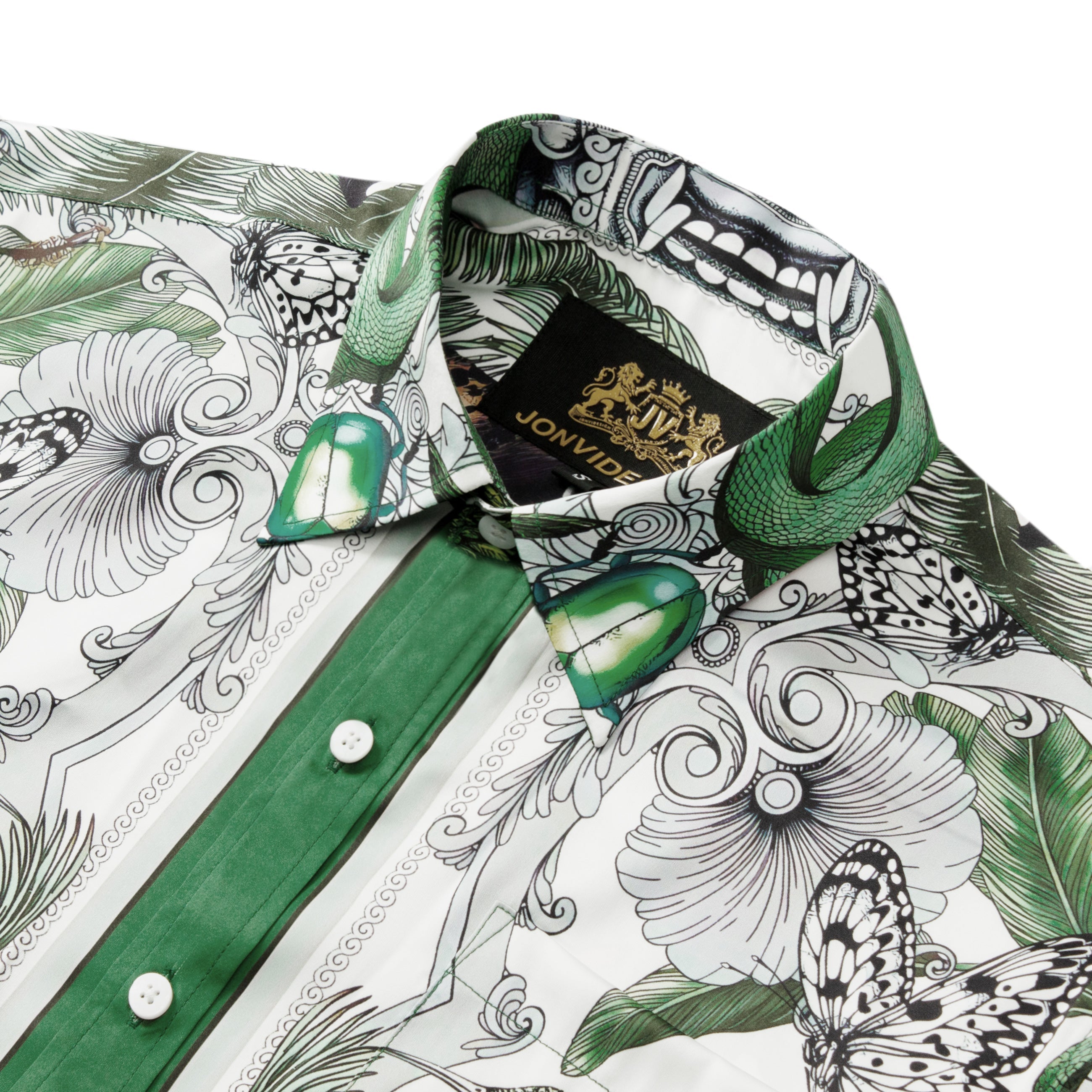 nature pattern short sleeve hawaiian shirt for men 1804 e3y59