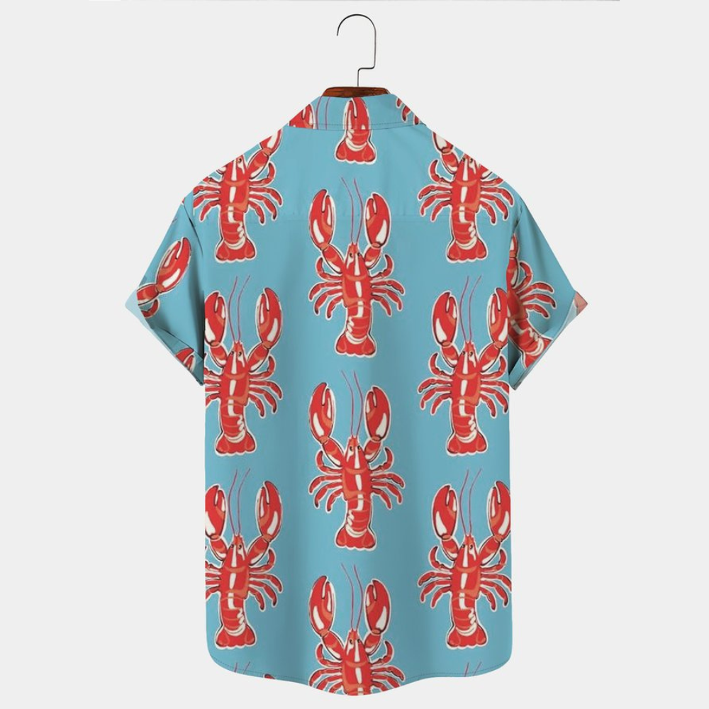 new orleans mardi gras red lobsters gift for family friends hawaiian shirt 8827 gnzyt