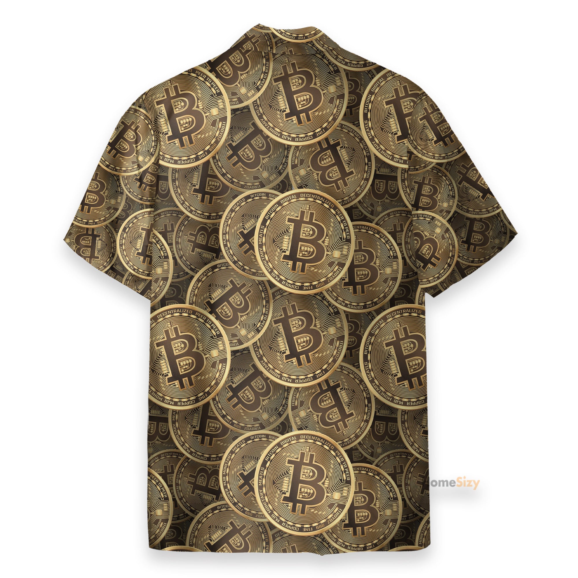 realistic seamless bitcoin cryptocurrency hawaiian shirt 8433 0wetc