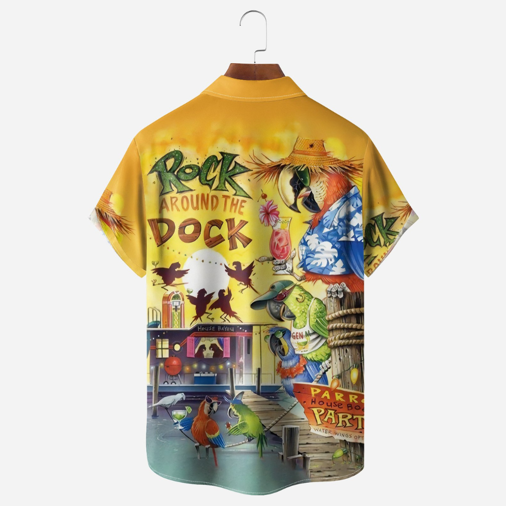 rock around the dock hawaiian shirt 9073 yfeoo