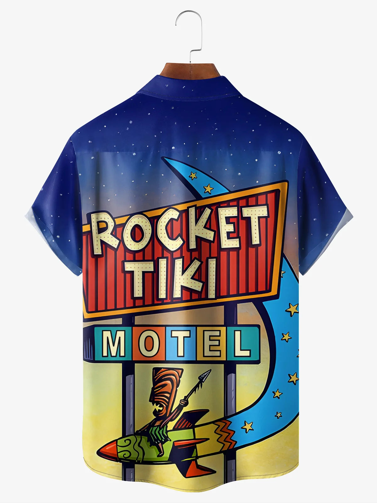 rocket tiki motel catoon native hawaiian shirt 7988 c3wph