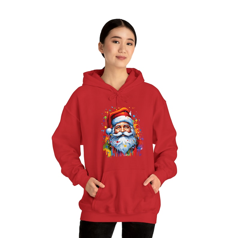 santa unisex hooded christmas 2023 christmas present women christmas hoodie men christmas hoodie unisex hoodie 2584 z0dbw