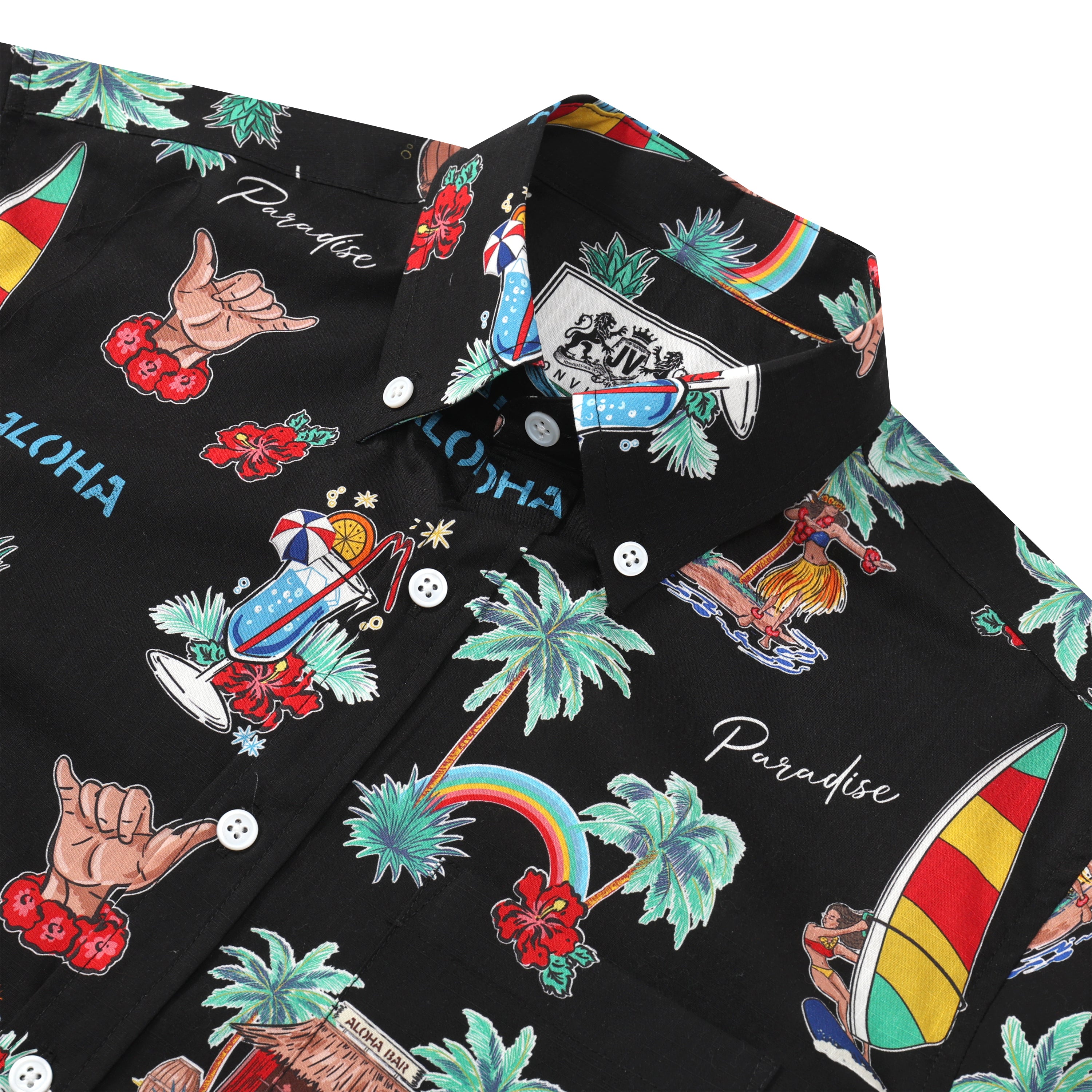 summer vibe button short sleeve hawaiian shirt 8014 zbhym