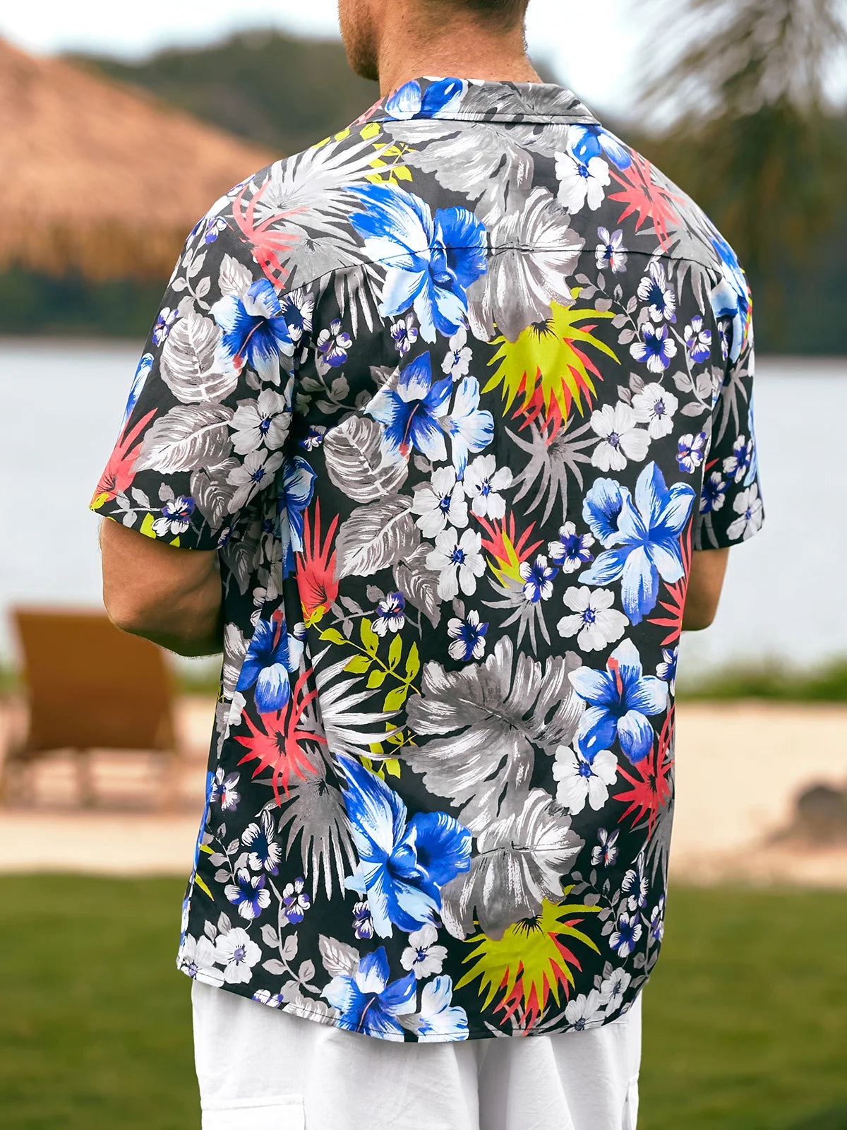 tropical flower and leaves aloha summer hawaiian shirt 5596 3ybs8