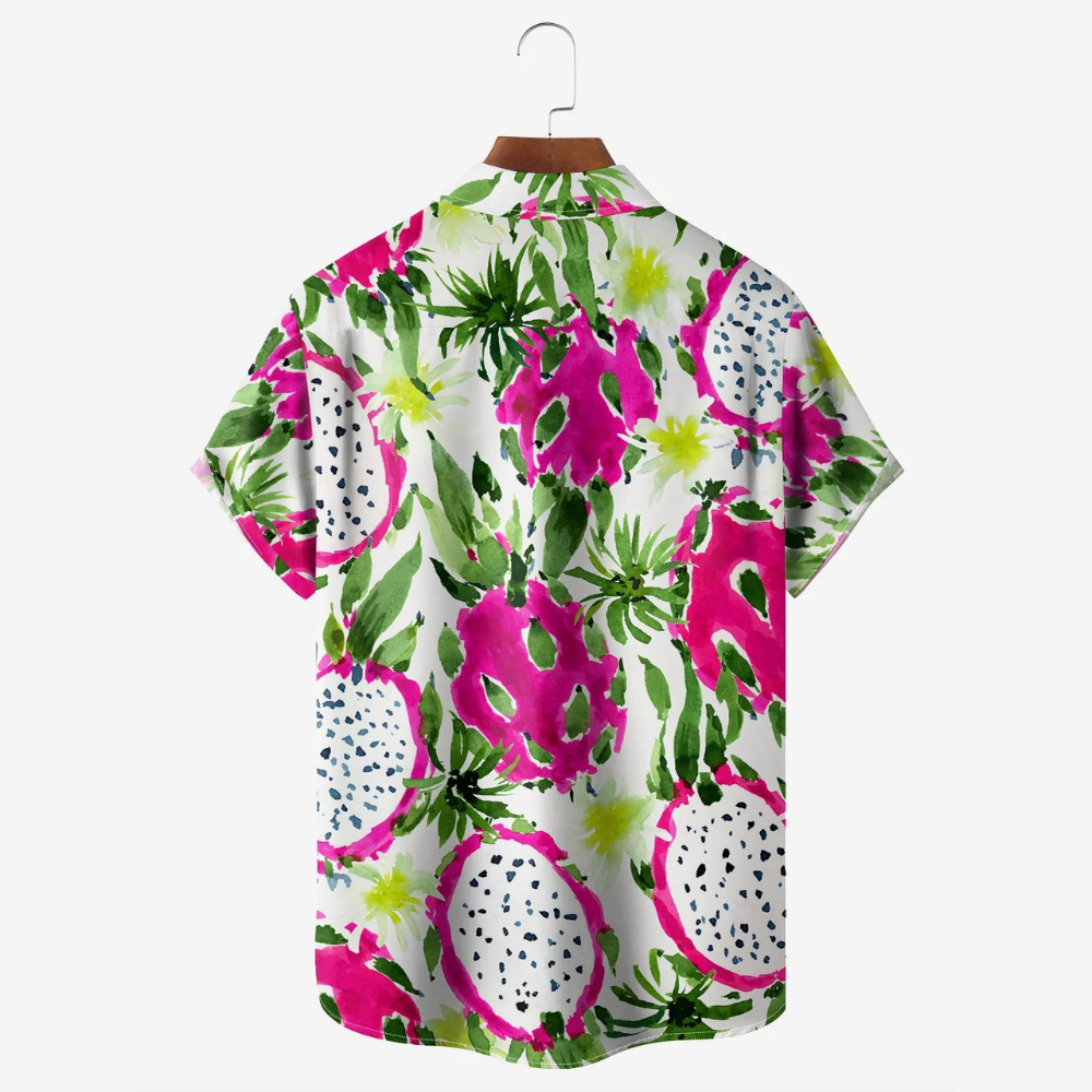 tropical fruit pitaya pattern hawaiian shirt 5064 fpp2o