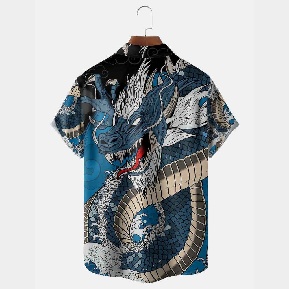 ukiyo e dragon japanese style hawaiian shirt 6712 bnvl6