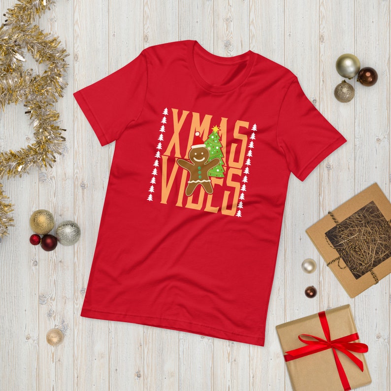 xmas vibes gingerbread unisex t shirt merry christmas gingerbread cookies xmas gift t shirt 9327 jqvzm