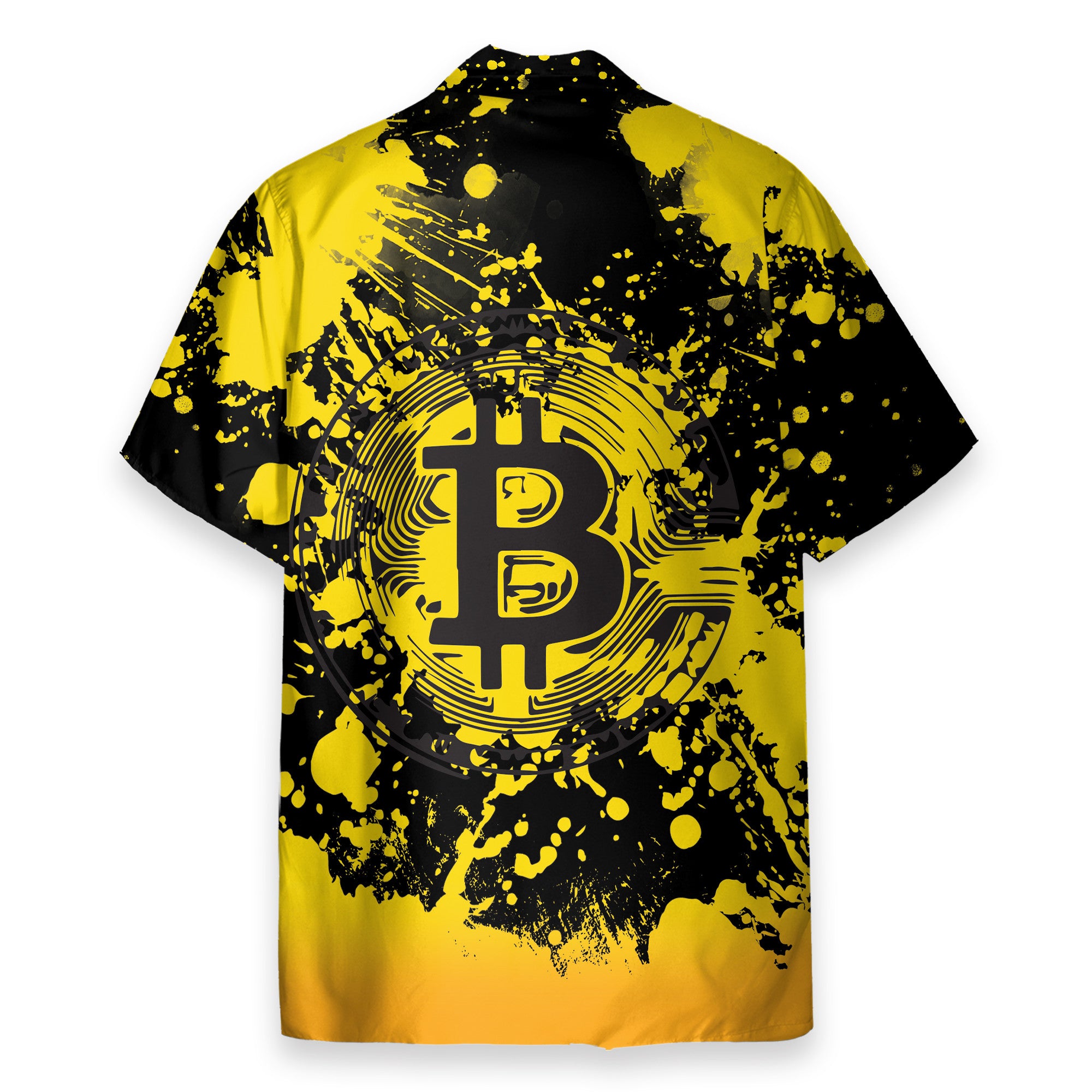 yellow and black bitcoin cryptocurrency hawaiian shirt 2525 upcfl